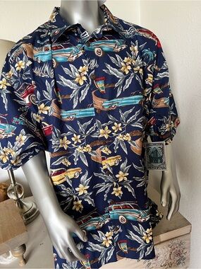 Hwy 1 NWT Hawaiian tropical shirt Size 5XLT made in USA